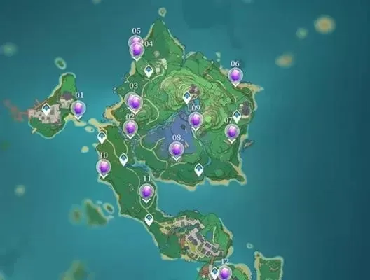 原神稻妻绯樱绣球采集攻略：地点汇总及高效采集技巧