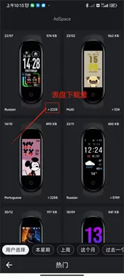MiBand5的WatchFaces